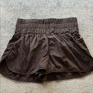 Women's Brown Athletic Shorts